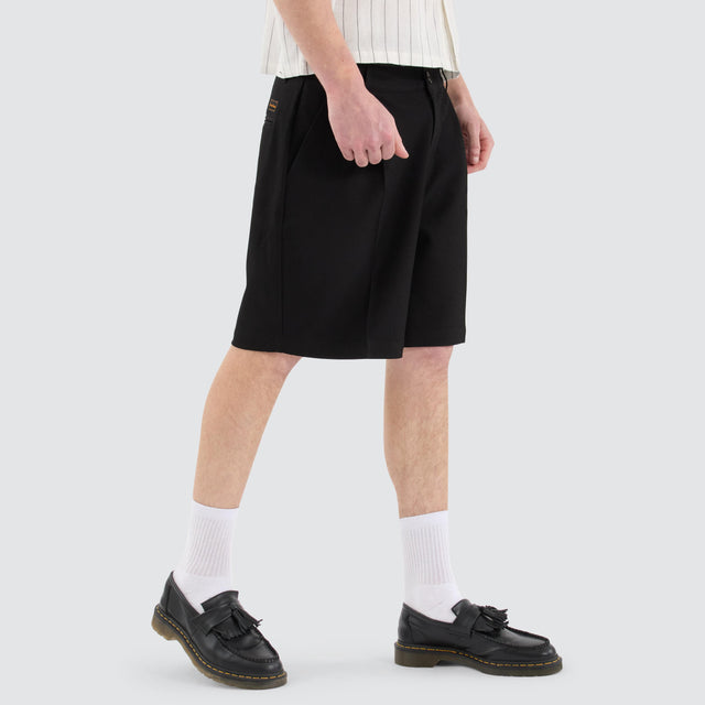 Venture Pleated Dress Short Black