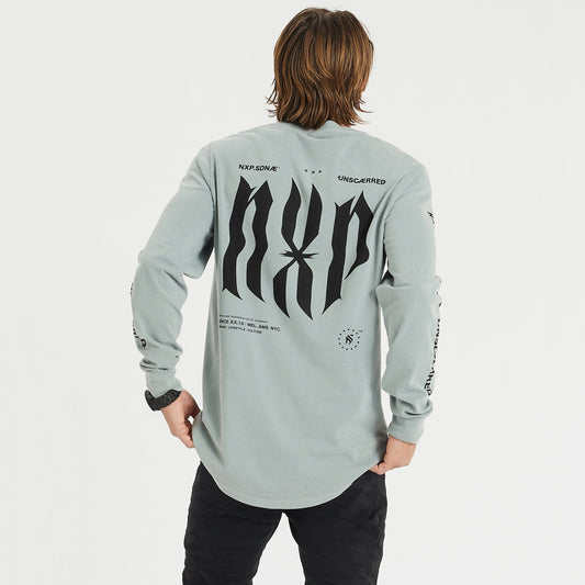 Visions Heavy Cape Back Long Sleeve T-Shirt Pigment Sage