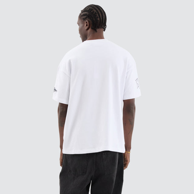 Wings Loopback Raptor Tee Optical White