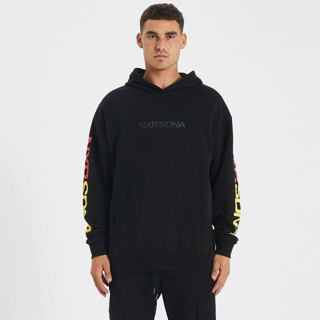 Adelaide Crows Relaxed Fit Hoodie Jet Black