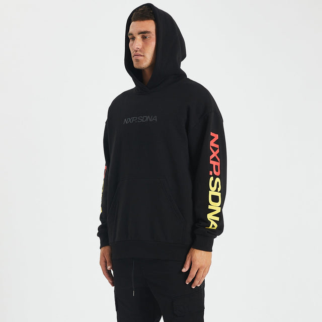 Adelaide Crows Relaxed Fit Hoodie Jet Black