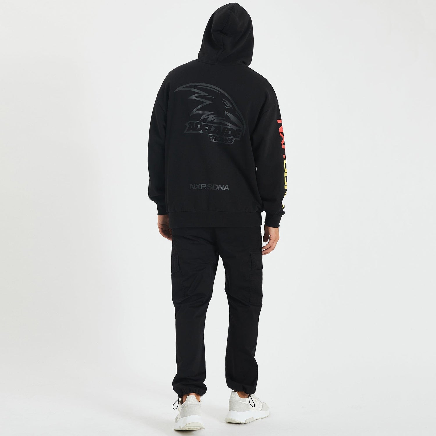 Adelaide Crows Relaxed Fit Hoodie Jet Black