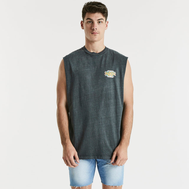 All State Relaxed Muscle Tee Pigment Asphalt
