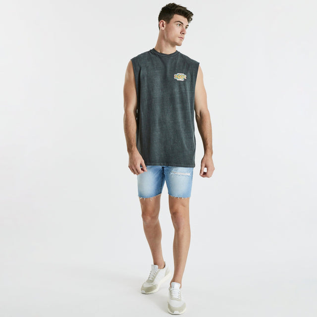 All State Relaxed Muscle Tee Pigment Asphalt