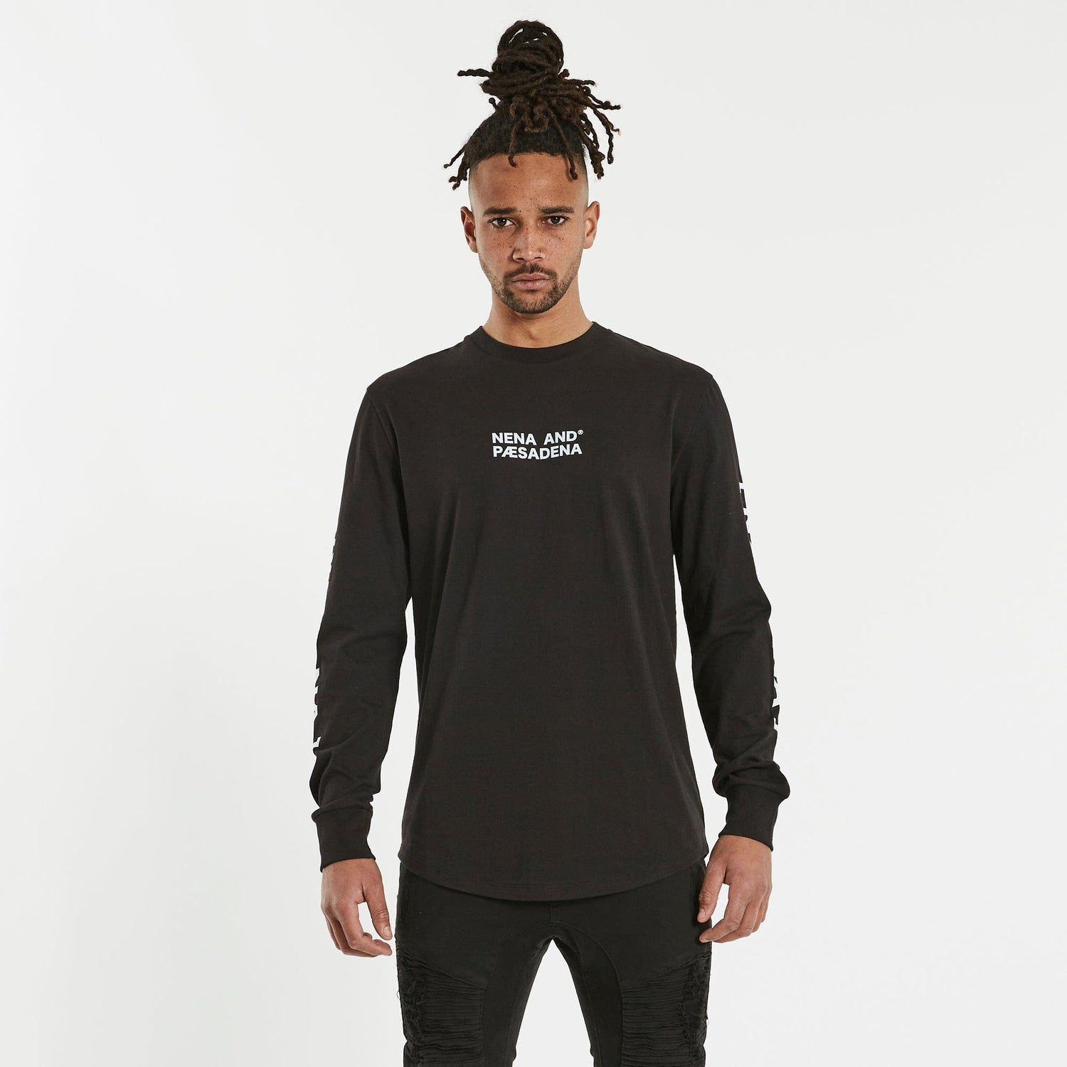 Attack Mode Cape Back Long Sleeve T-Shirt Jet Black