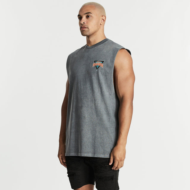 Aware Relaxed Muscle Tee Pigment Charcoal
