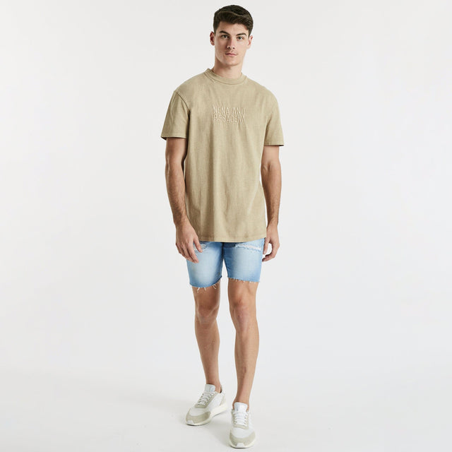 Blues Relaxed T-Shirt Mineral Light Taupe