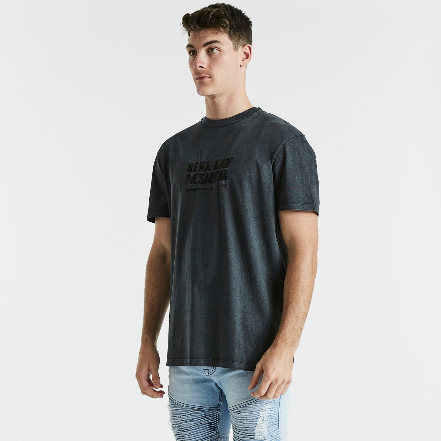 Blues Relaxed T-Shirt Pigment Black