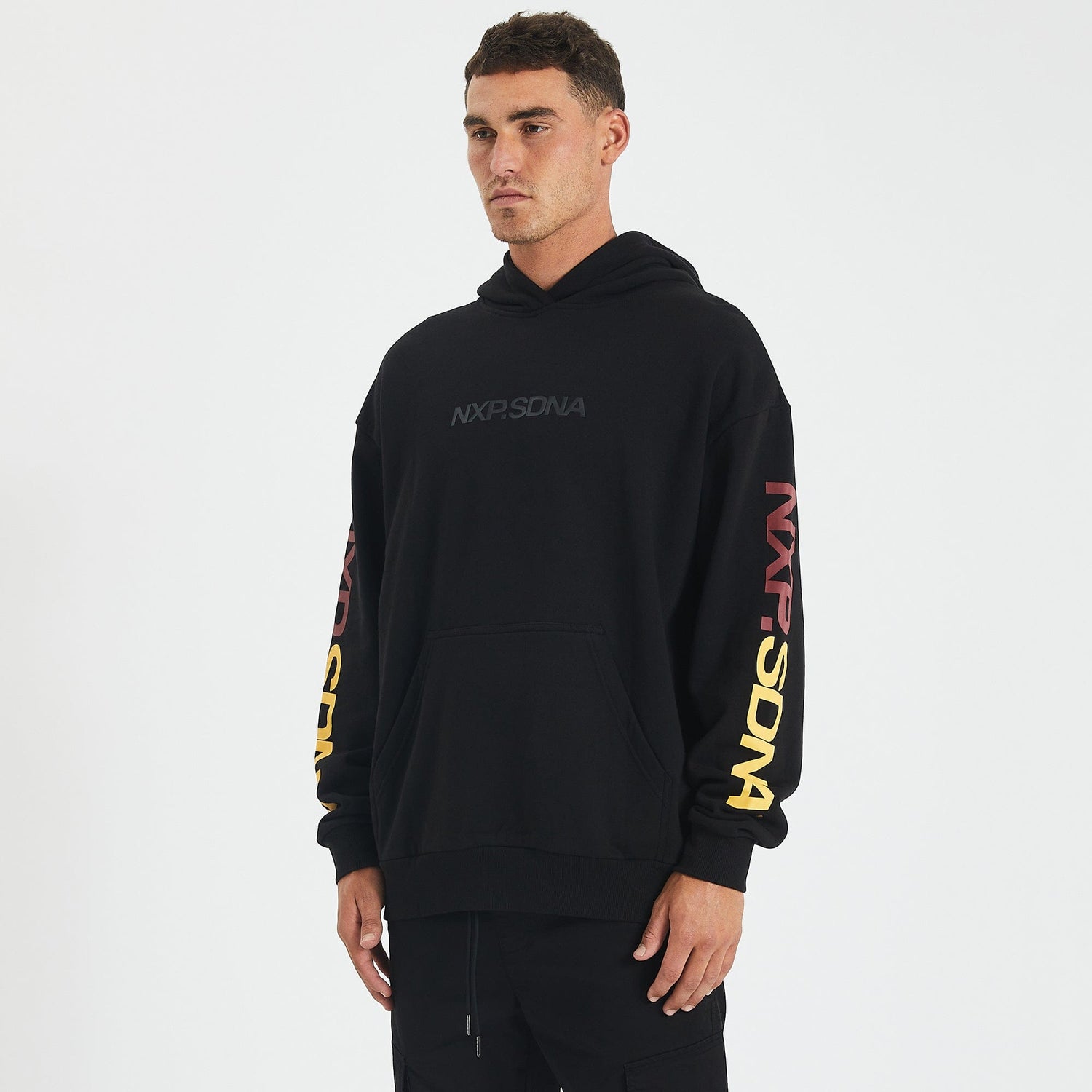 Brisbane Lions Relaxed Fit Hoodie Jet Black