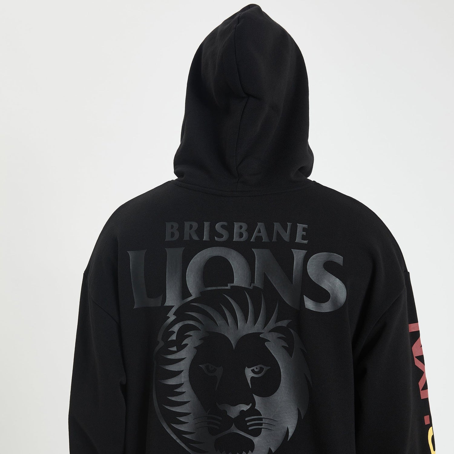 Brisbane Lions Relaxed Fit Hoodie Jet Black