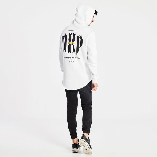 Bullets Dual Curved Hoodie White