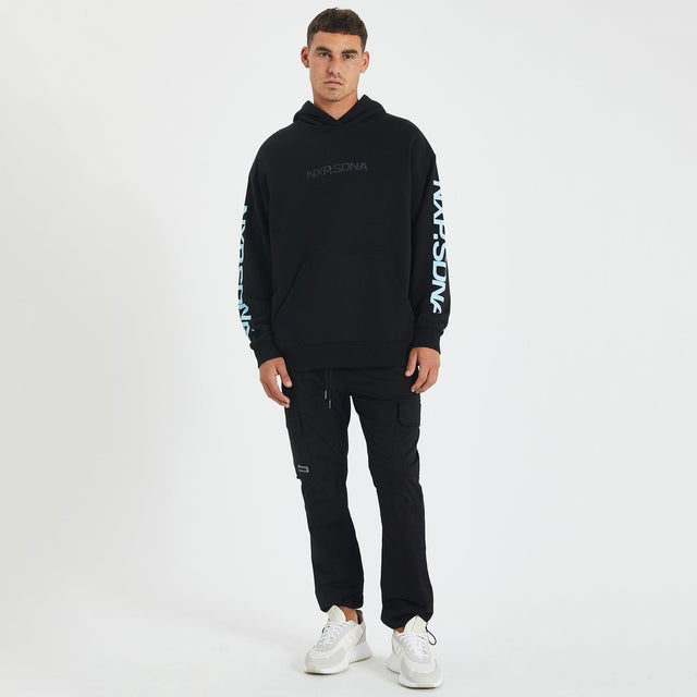 Carlton Blues Relaxed Fit Hoodie Jet Black