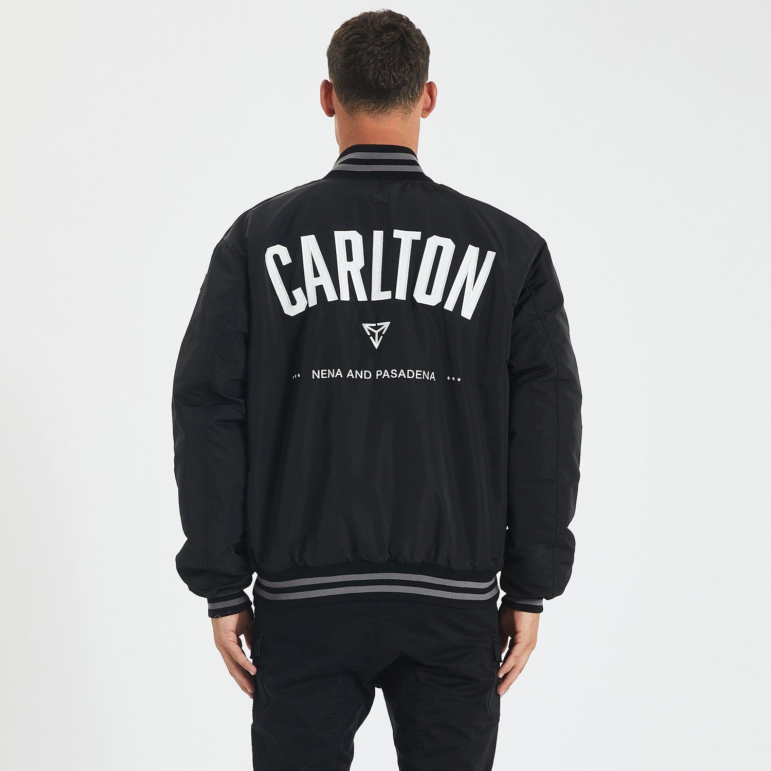 Carlton Blues Varsity Jacket Black