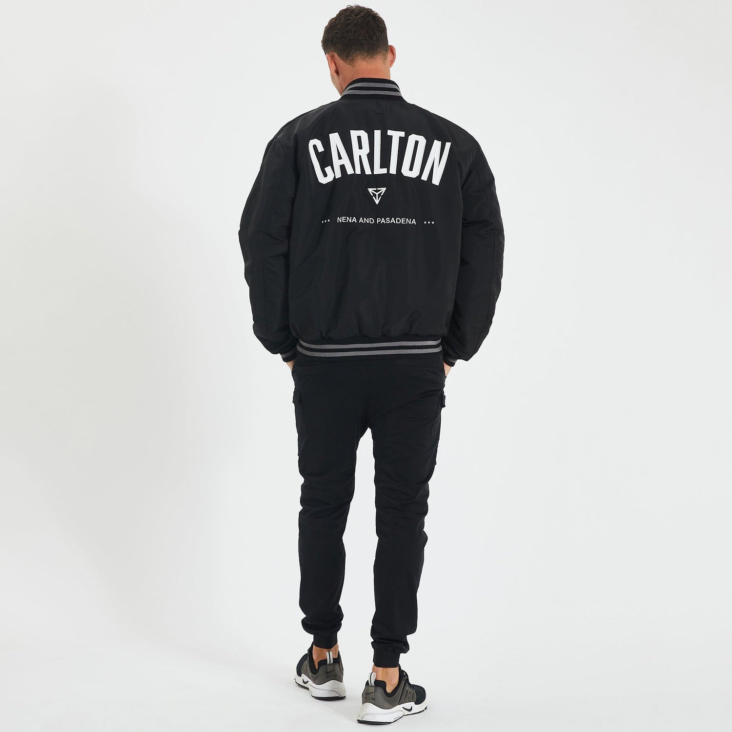 Carlton Blues Varsity Jacket Black