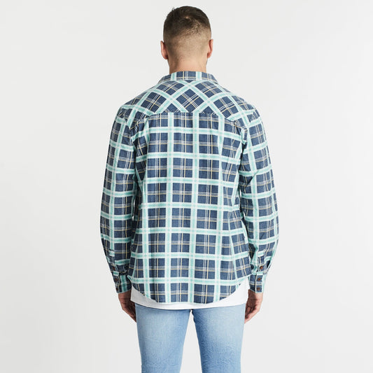 Charge Long Sleeve Shirt Black/Green/Sand Check