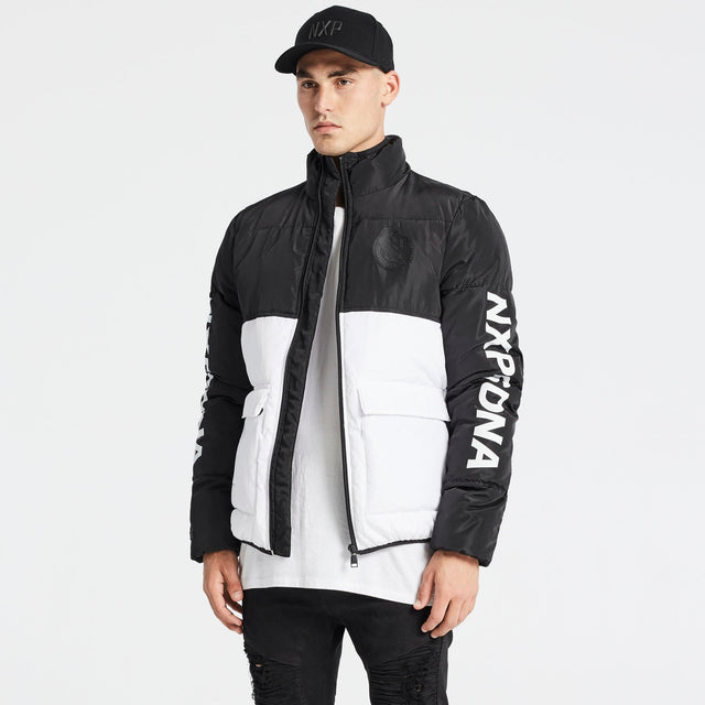 Collingwood Puffer Jacket Black/White