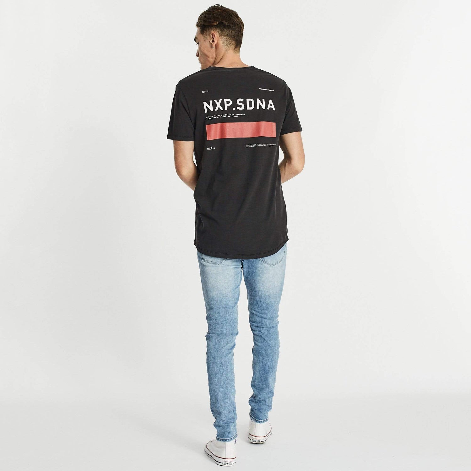 Complacency Scoop Back T-Shirt Pigment Black