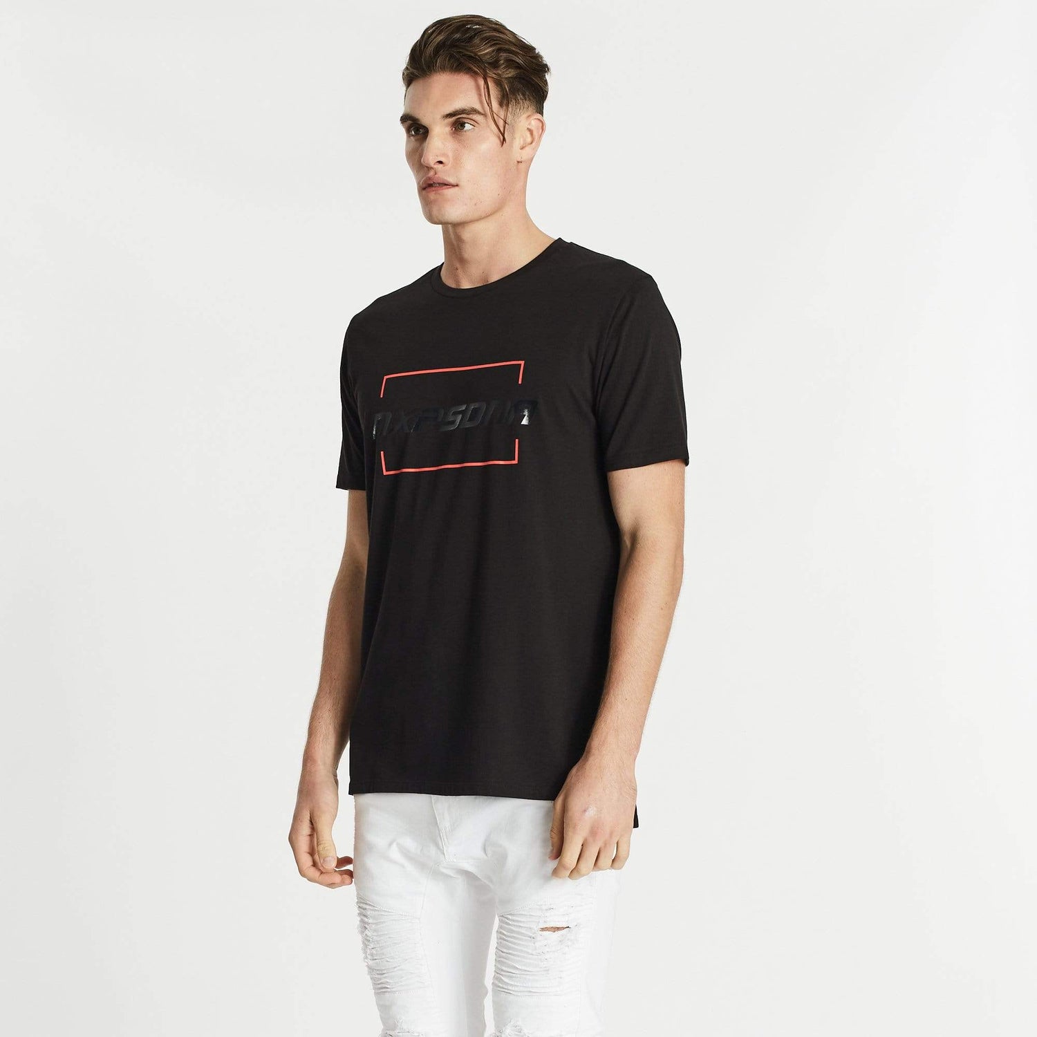 Constituent Step Hem T-Shirt Jet Black