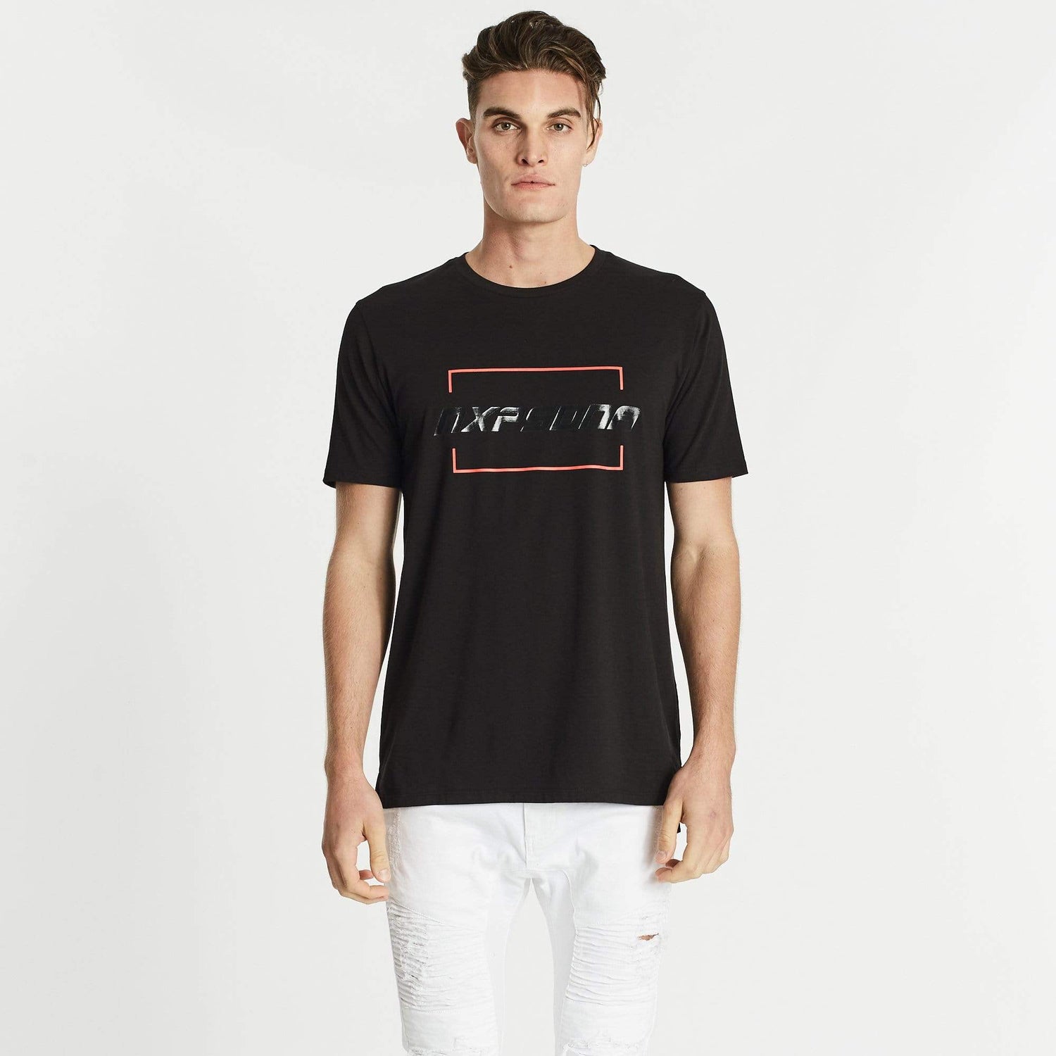 Constituent Step Hem T-Shirt Jet Black