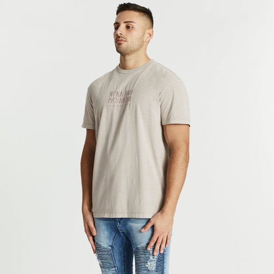 Control Relaxed T-Shirt Mineral Mushroom