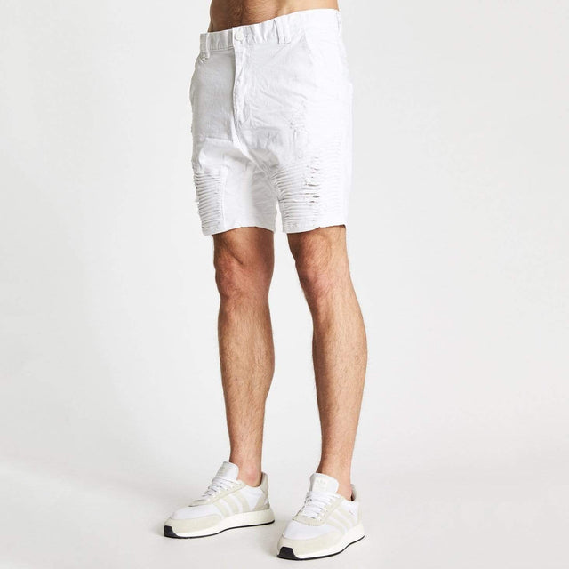 Destroyer Shorts White
