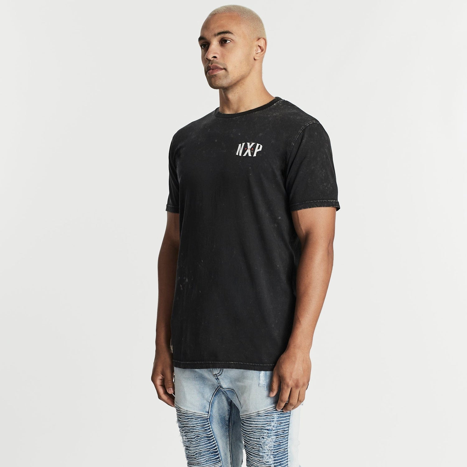 Electric Cape Back T-Shirt Acid Black