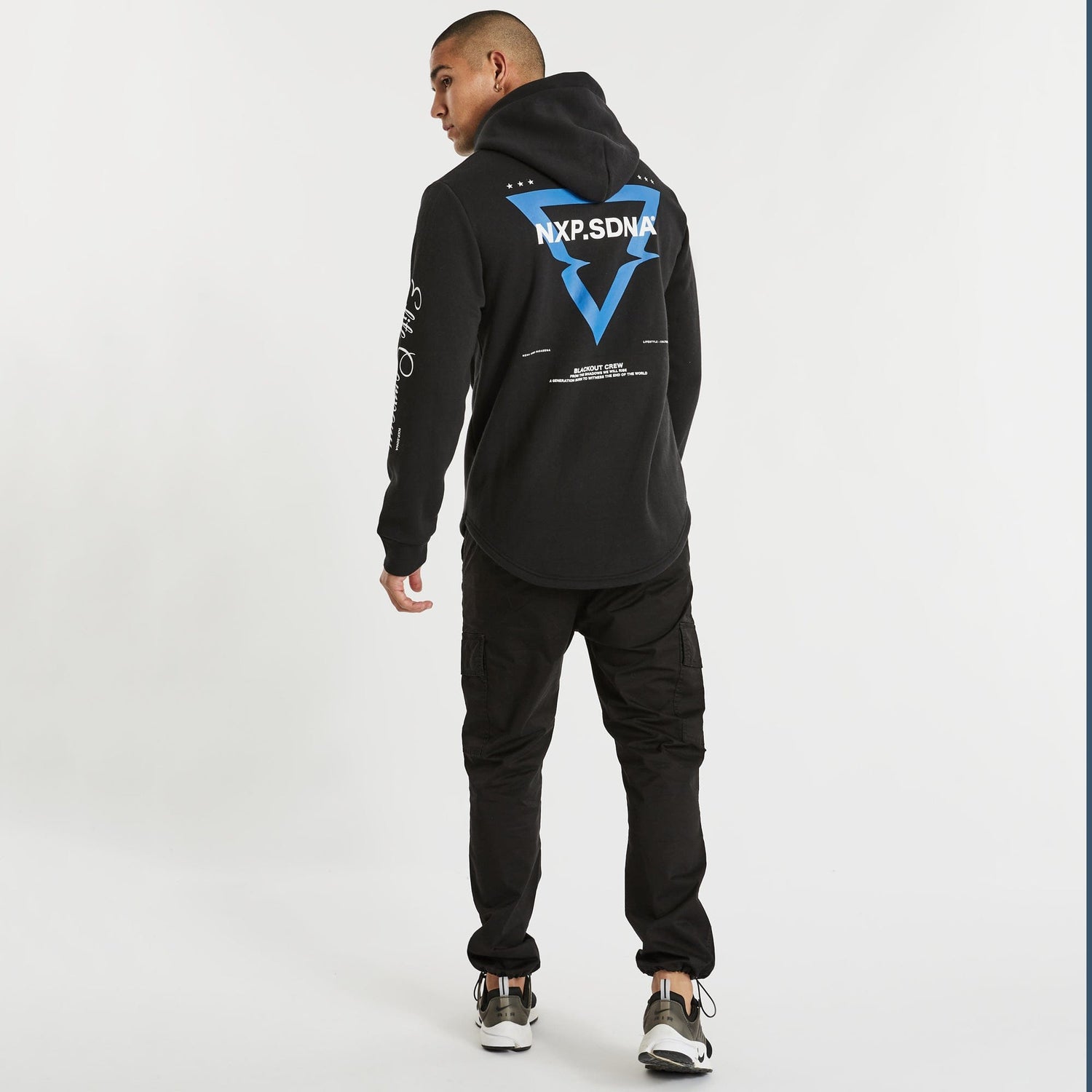 Elite Company Hooded Dual Curved Jumper Jet Black