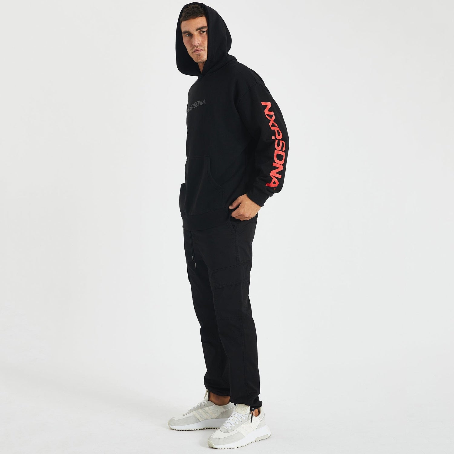 Essendon Bombers Relaxed Fit Hoodie Jet Black