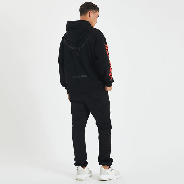 Essendon Bombers Relaxed Fit Hoodie Jet Black
