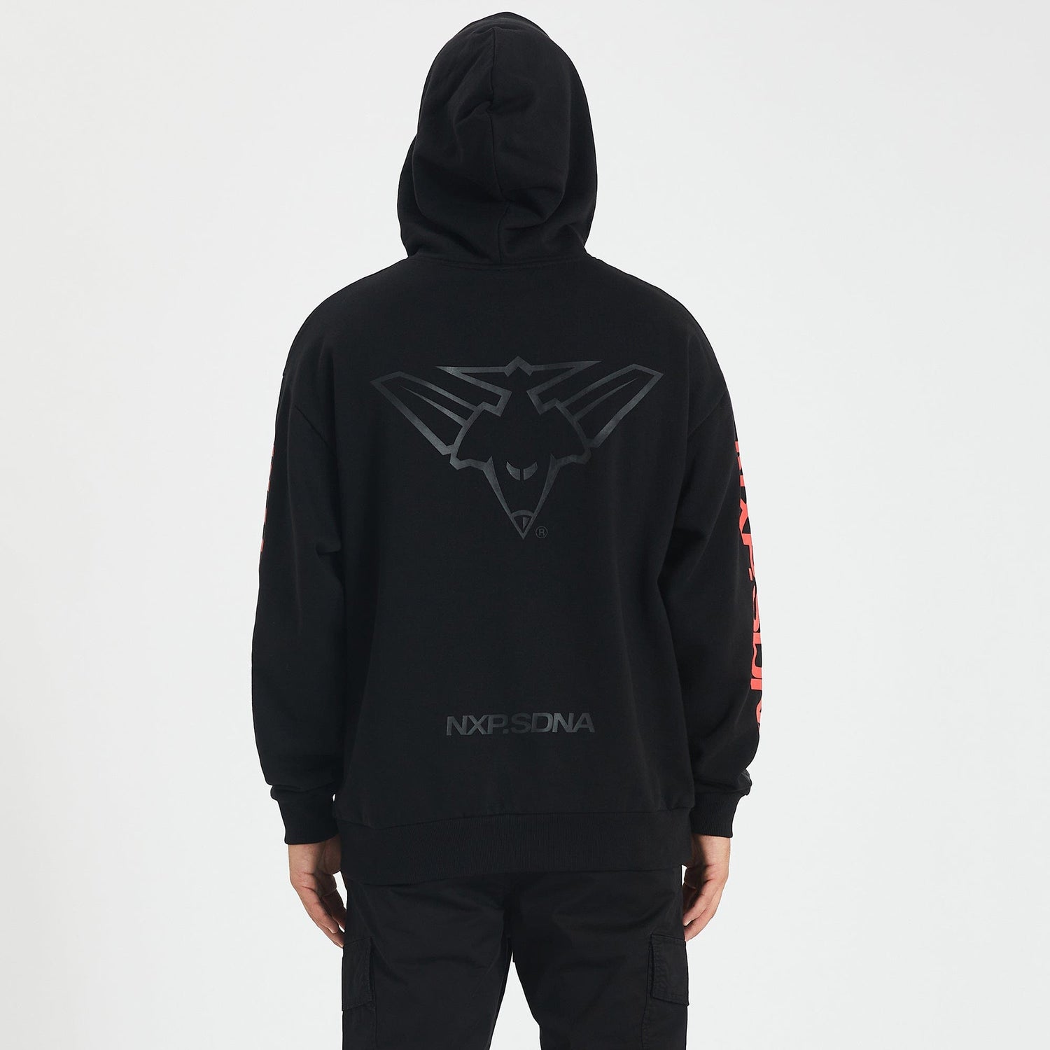 Essendon Bombers Relaxed Fit Hoodie Jet Black