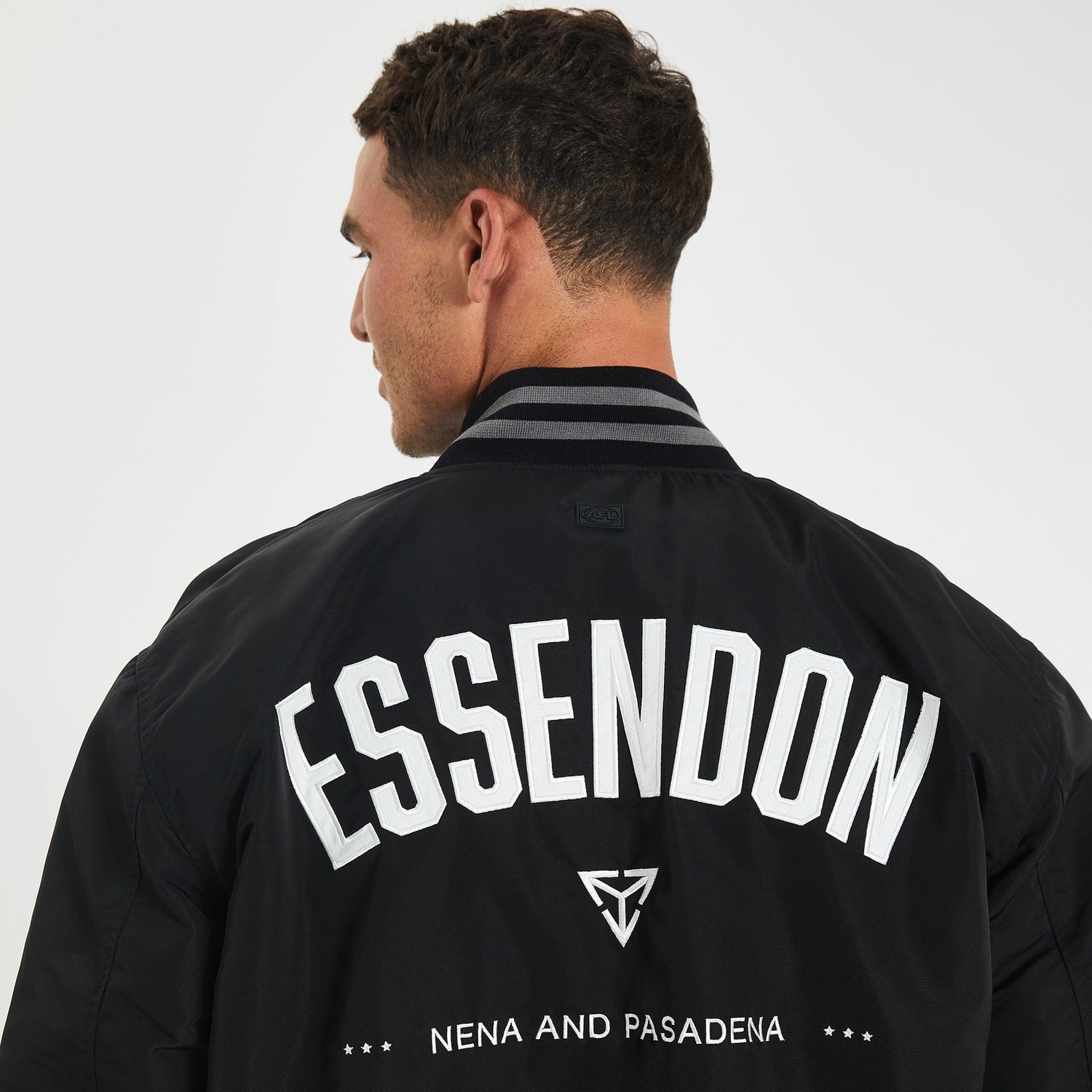 Essendon Bombers Varsity Jacket Black