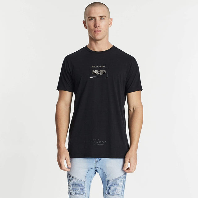 Faithless Cape Back T-Shirt Jet Black