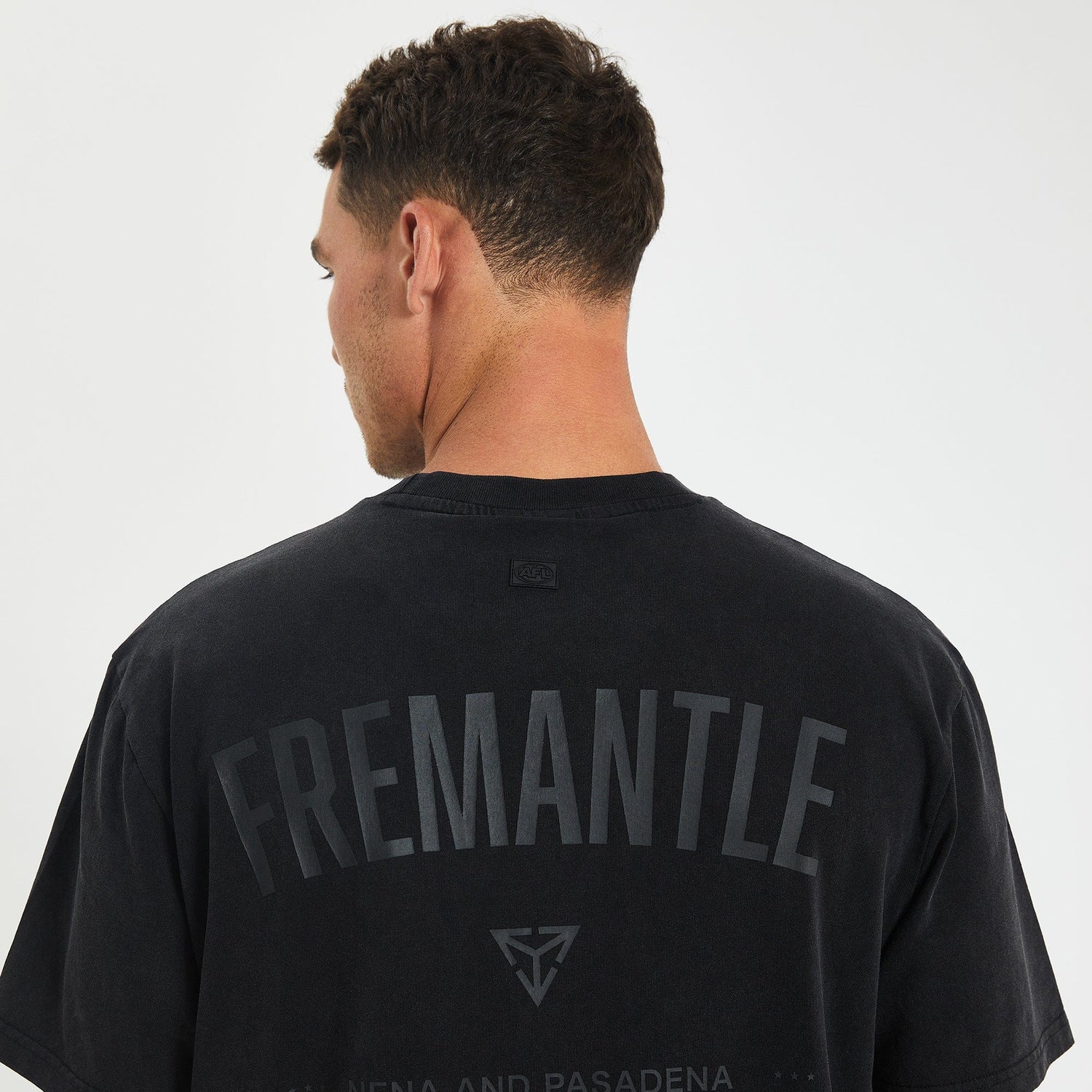 Fremantle Dockers Relaxed Fit T-Shirt Mineral Black