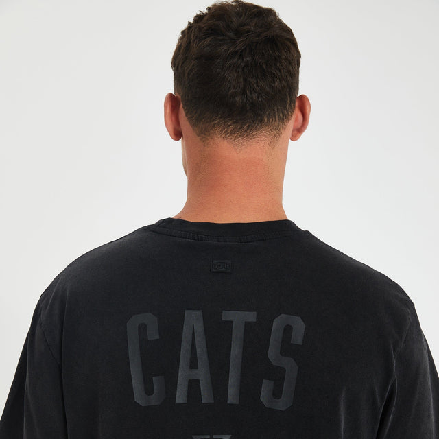 Geelong Cats Relaxed Fit T-Shirt Mineral Black