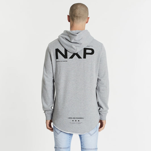 Generations Dual Curved Hoodie Sweater Grey Marle
