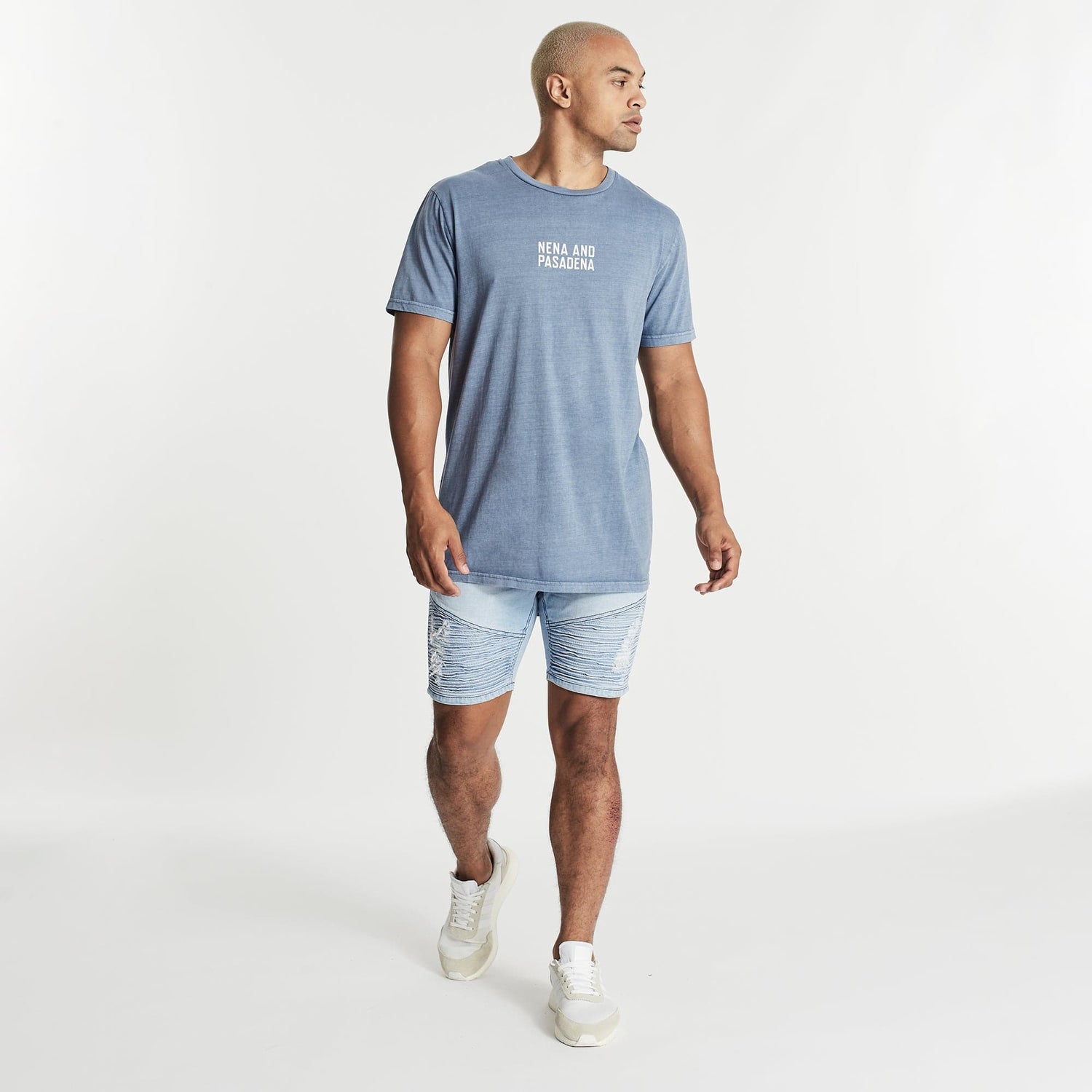 Ground Control Cape Back T-Shirt Pigment Dusty Blue