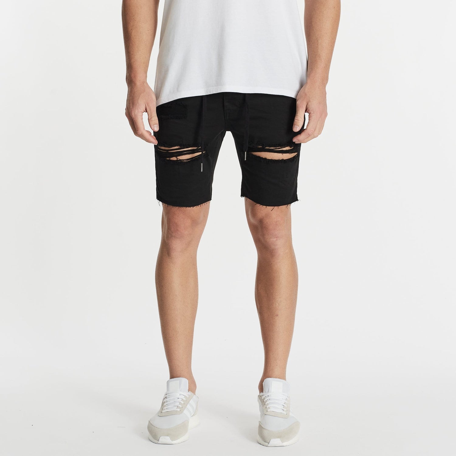 Hartford Shorts Washed Black
