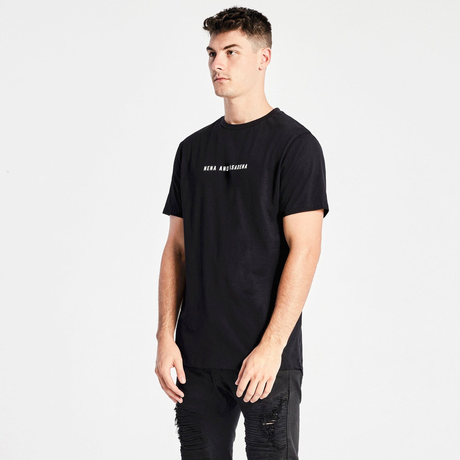 Heartache Cape Back T-Shirt Jet Black
