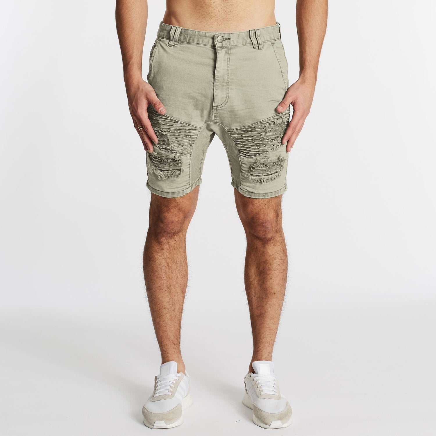 Hellcat Denim Shorts London Grey