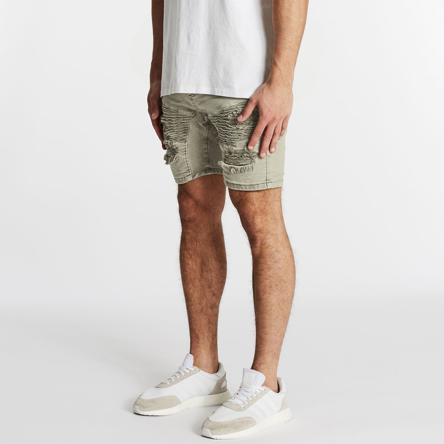 Hellcat Denim Shorts London Grey