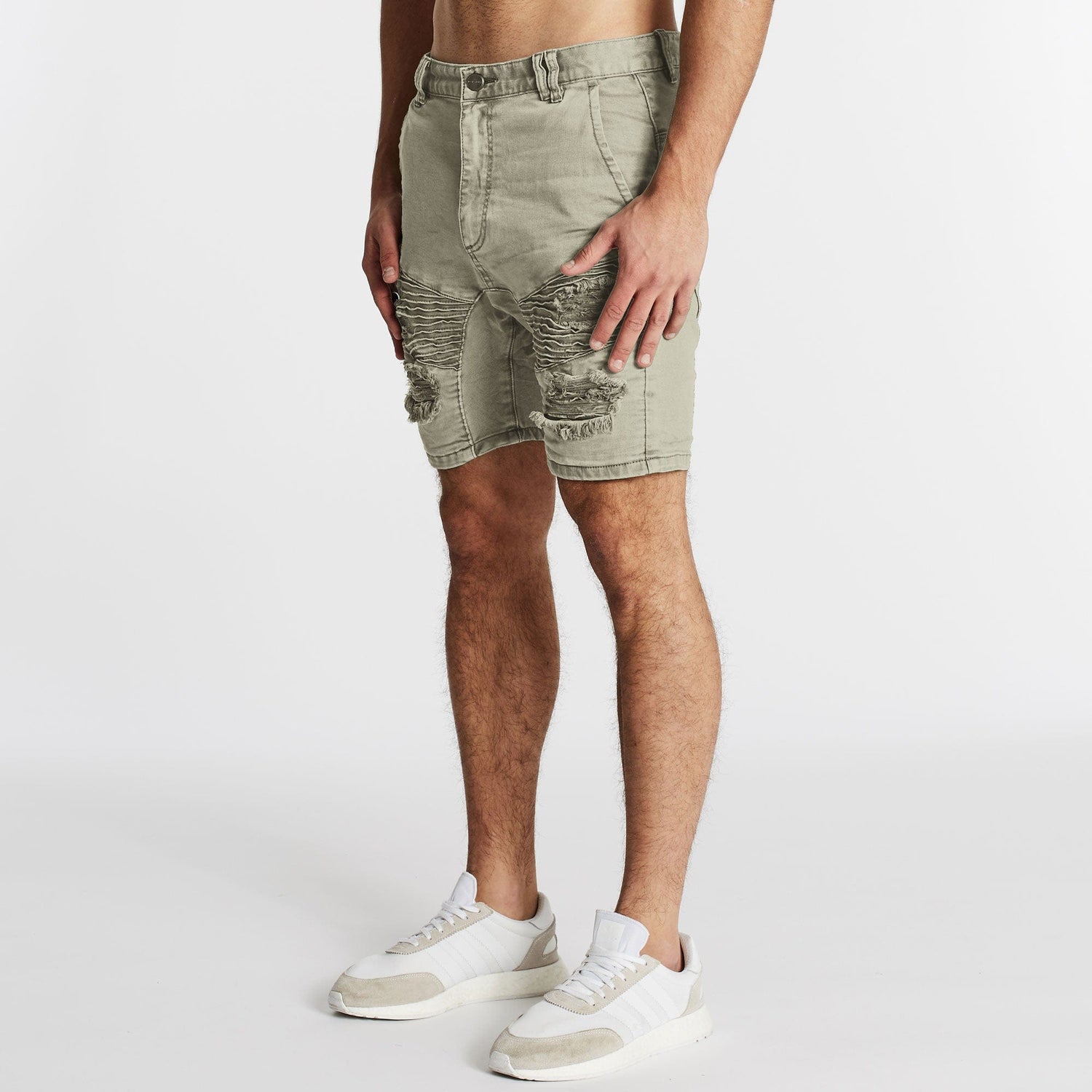 Hellcat Denim Shorts London Grey