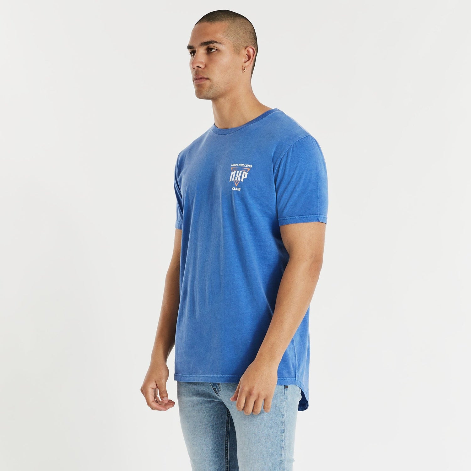 High Rollers Cape Back T-Shirt Pigment Palace Blue