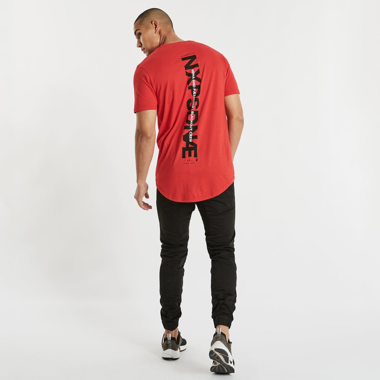 Hologram Cape Back T-Shirt Flame Red