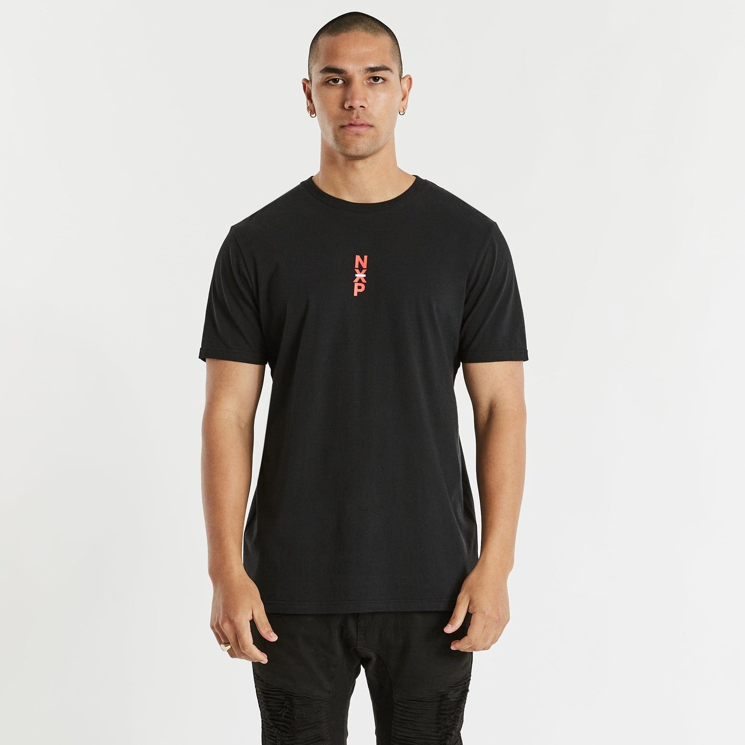 Hologram Cape Back T-Shirt Jet Black