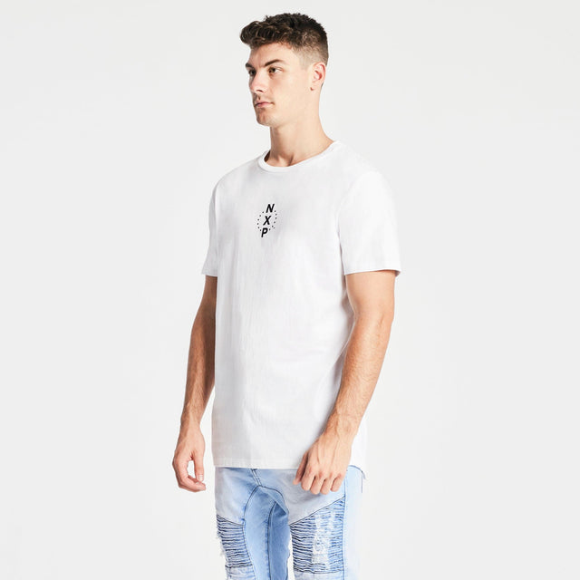 Inhibited Cape Back T-Shirt White