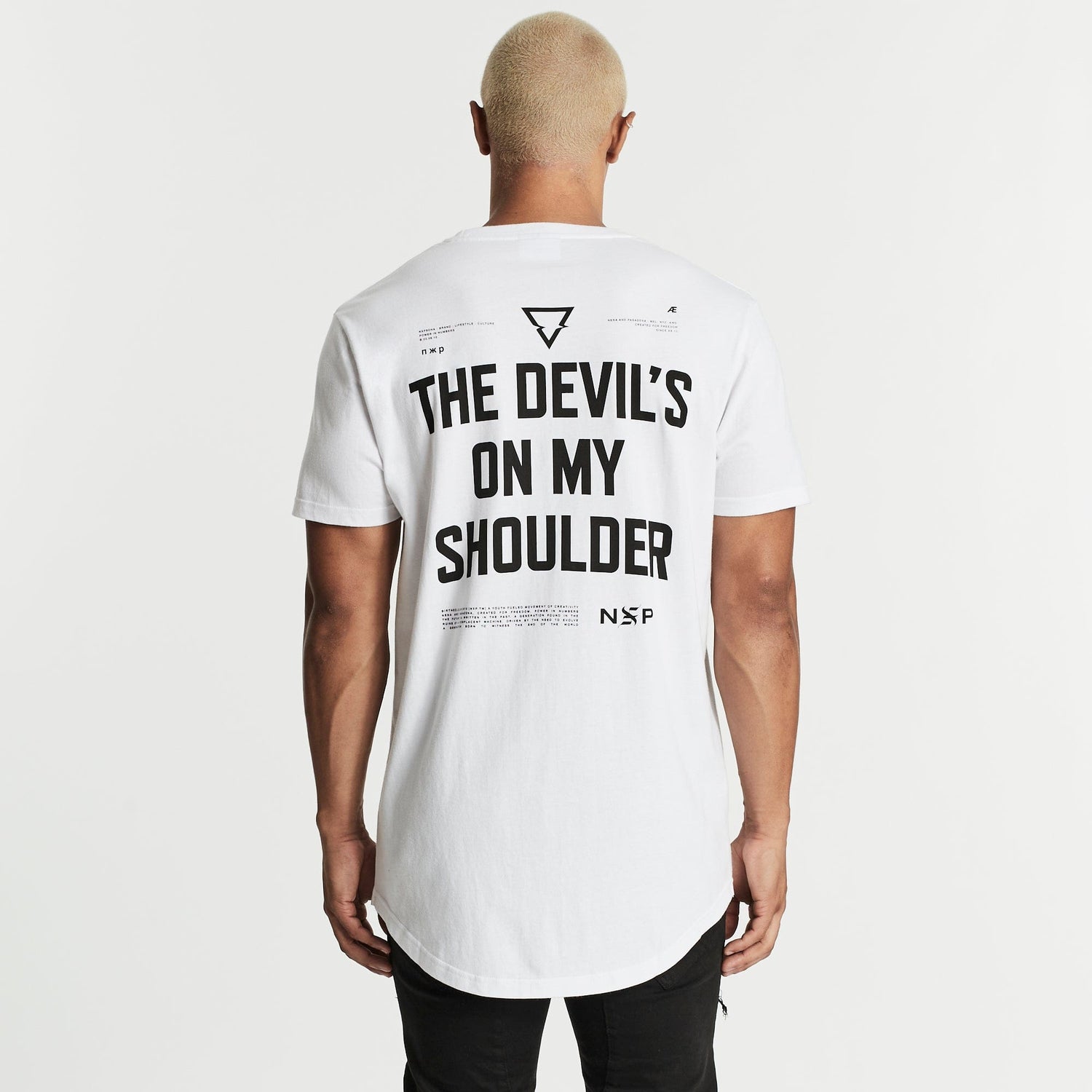 Invader Cape Back T-Shirt White