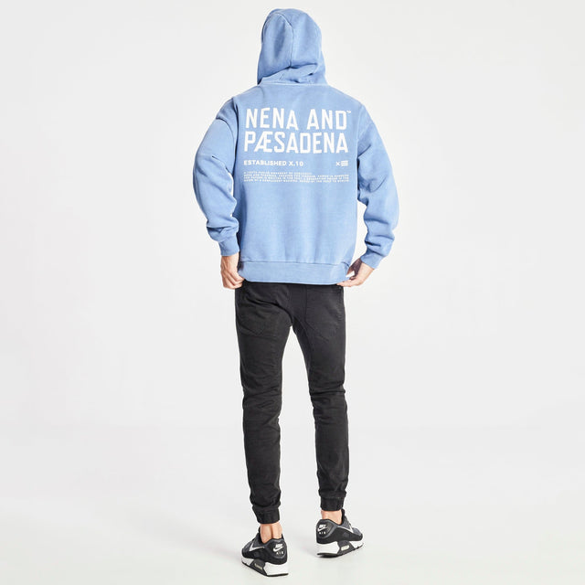 Invisible Relaxed Hoodie Pigment Dusty Blue