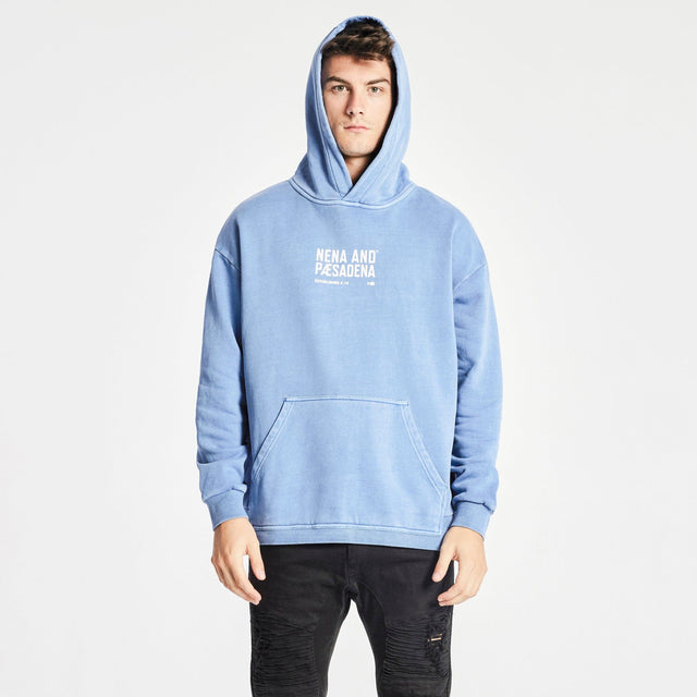 Invisible Relaxed Hoodie Pigment Dusty Blue
