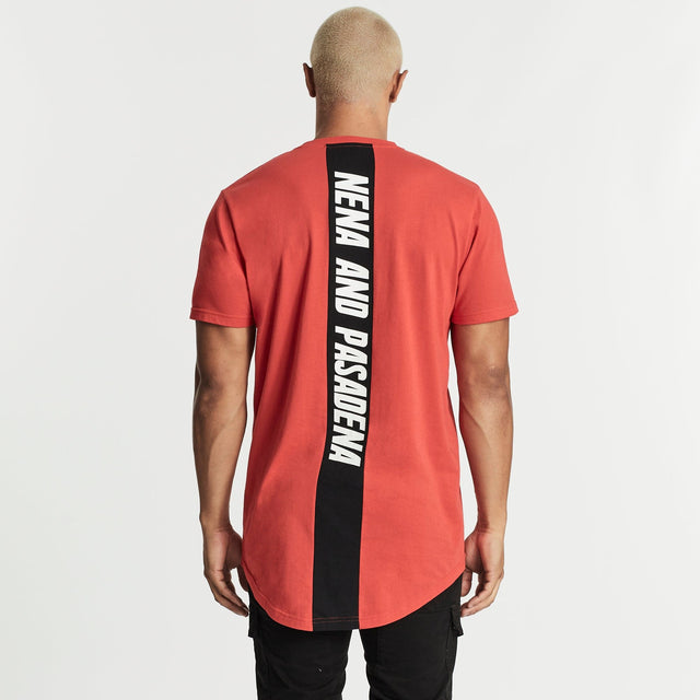 Lacerate Cape Back T-Shirt Poppy Red