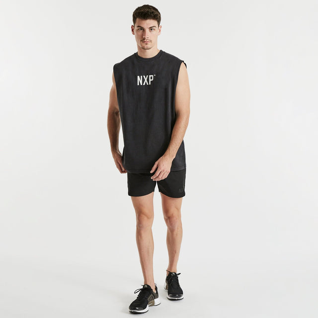 Luck Relaxed Muscle Tee Pigment Anthracite Black